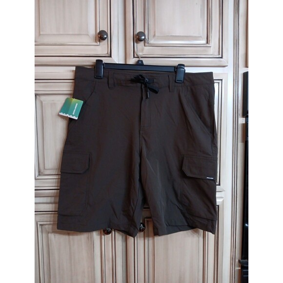 Men's Sea-Doo Adventure Cargo Shorts Large -  Brown - NEW‎ WITH TAGS! - Picture 1 of 6